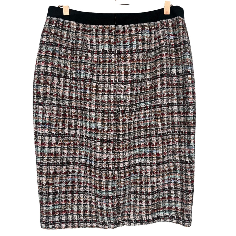 NWT Talbots Womens Tweed Pencil Skirt Black Multi Size 8 Old Money Preppy Career - Picture 6 of 14